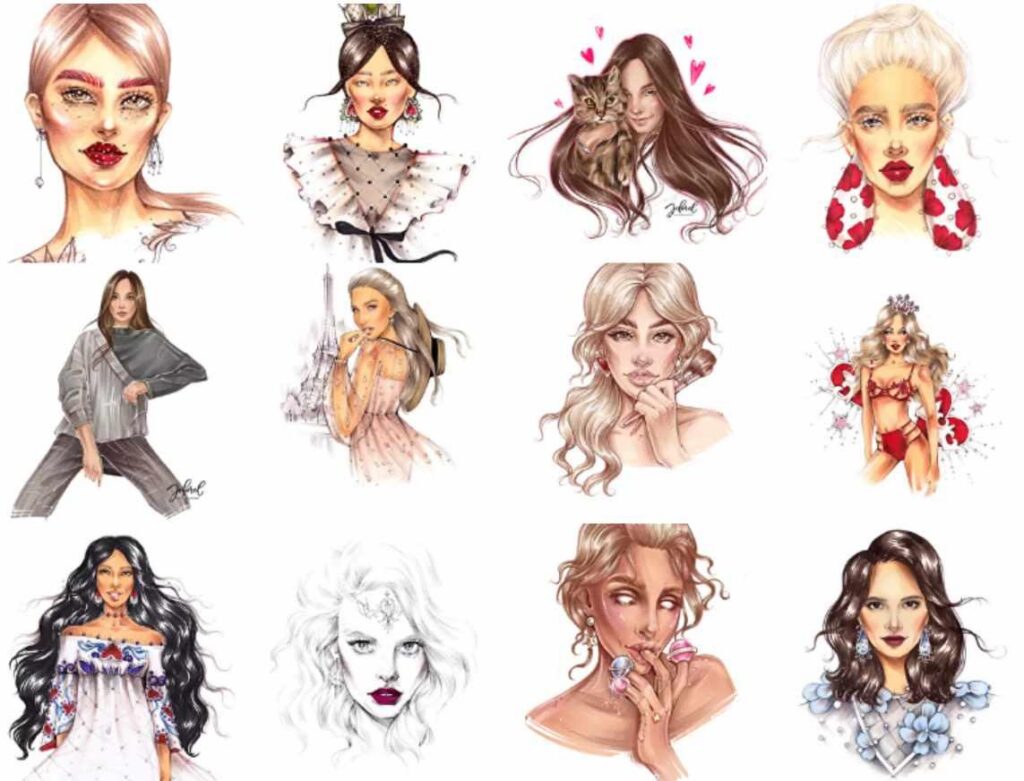 Скетчинг лица: основа шедевра. Женя Шубина Jeforel Sketching