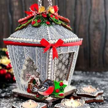 Новогодний фонарик пряничный. gift_cookies