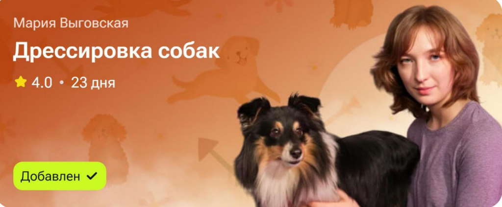Дрессировка собак. Мария Выговская
