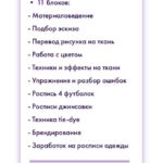 Онлайн-курс по росписи одежды. Milena Noda, milenanoda.school, Милена Нода 2