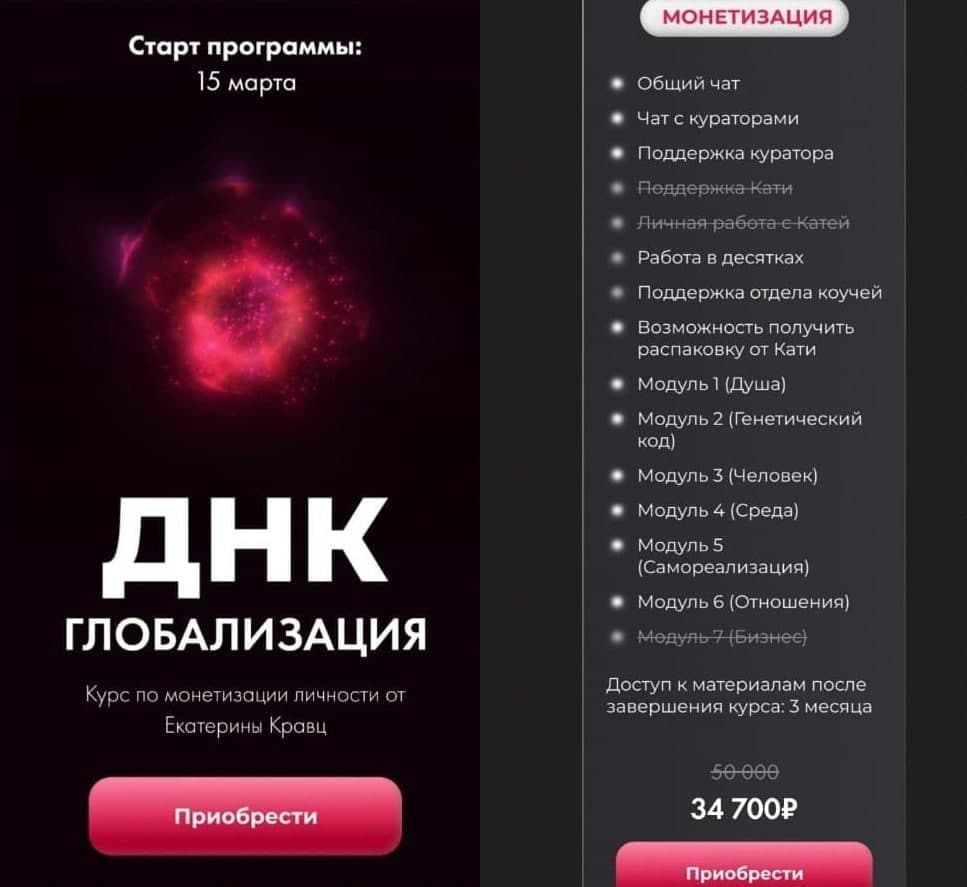 ДНК: Глобализация. Катя Кравц Екатерина Кравц