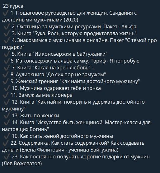 Комплект 23 курсов. Денис Байгужин