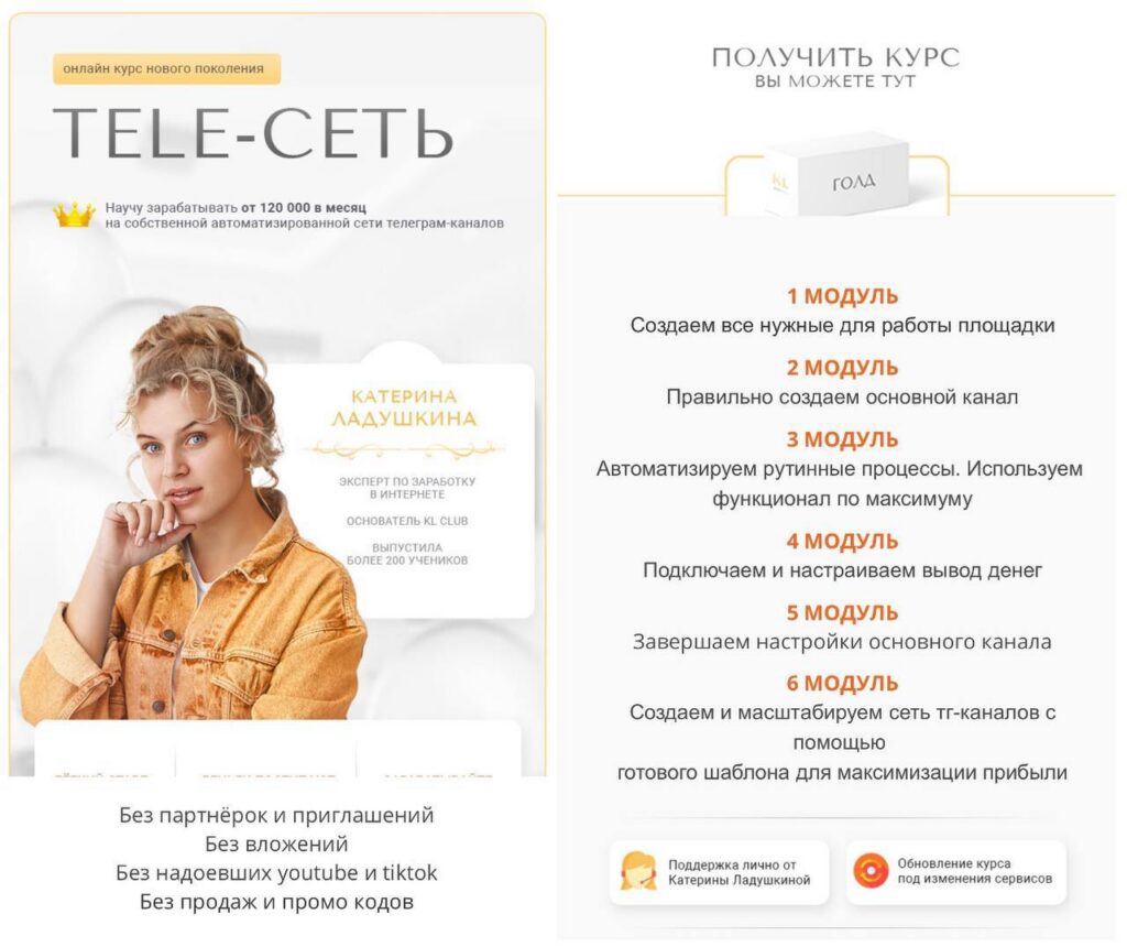 Tele-Сеть. Тариф Голд. Катерина Ладушкина, KL-club