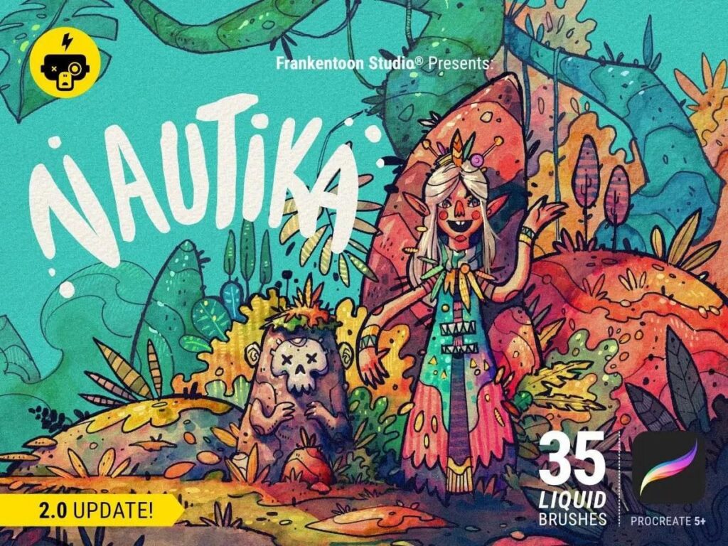 Кисти Nautika Procreate Brush Pack. Frankentoon Store / creativemarket