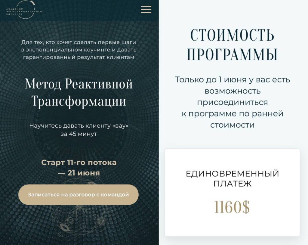 Метод Реактивной Трансформации. Михаил Саидов, Академия Экспоненциального коучинга