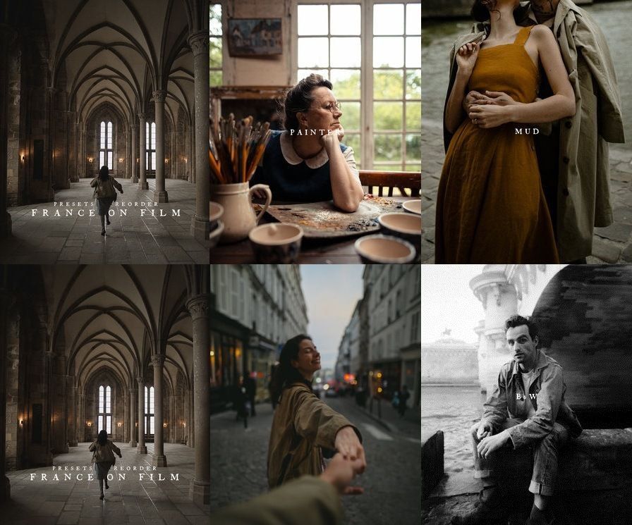 Атмосферные пленочные пресеты. France on Film Presets. Elle May