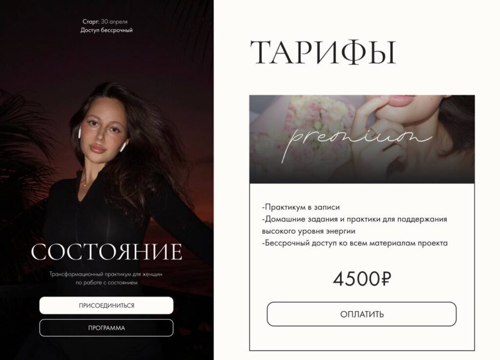 Состояние. Тариф Premium. Анна Демина