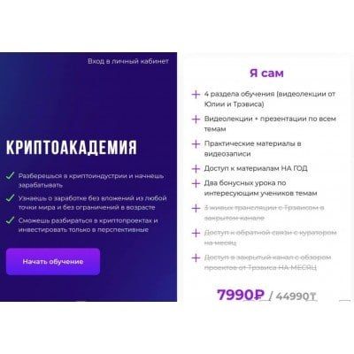 Криптоакадемия. Тариф - Я сам. inwglv