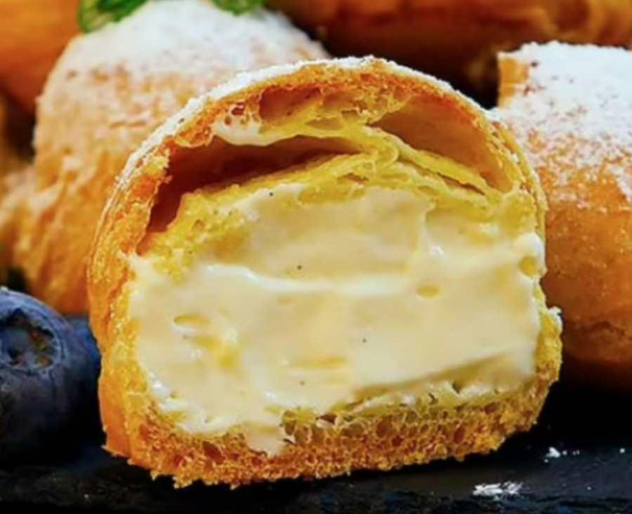 Профитроли с ванильным кремом. Елена Крохмаль, Pastry School