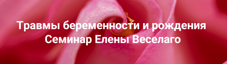 Травмы беременности и рождения. Елена Веселаго   Институт Открытого Поля